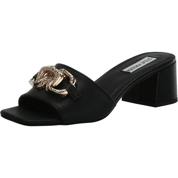 Steve Madden Big Chain Santana Heeled Sandal Sz 9.5 - Picture 5 of 5